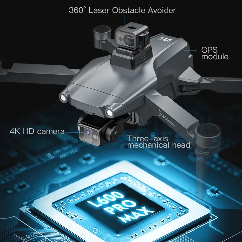 L600 PRO MAX GPS الطائرة بدون  - مراجعة Drone Surveying وسعره